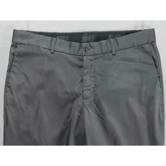 Nike 833194 Flat Front Lightweight Microfiber Golf Pants. Medium Gray, 34X32 EUC - Picture 6 of 9